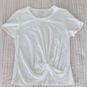 Jun and Ivy eyelet top